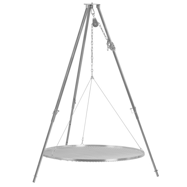 BBQ-Toro Dreibein Grill mit Ø 100 cm Grillrost, 110 - 175 cm, Dreibein für Schwenkgrill