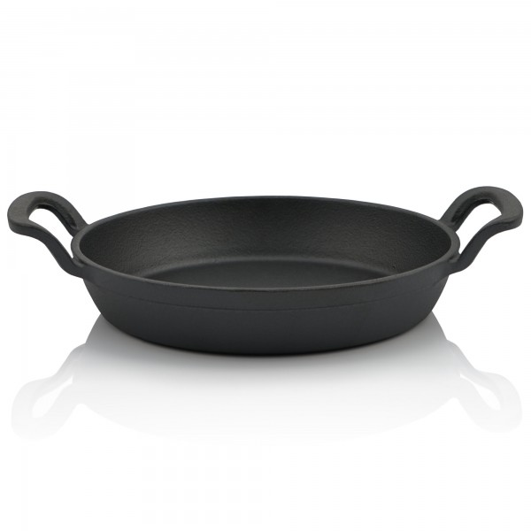BBQ-Toro Gusseisen Servierpfännchen Set, 1 Stück, Ø 20 cm, rund, Gusspfanne, Bratpfanne