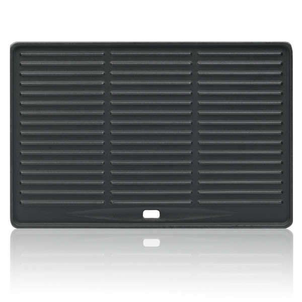 BBQ-Toro Gusseisen Grillplatte 41,5 x 27,5 cm | Wendeplatte, emailliert