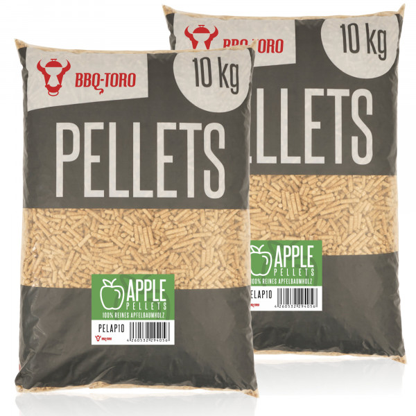 BBQ-Toro Apple Pellets aus 100% ApfelbaumholzApfelpellets für Grill 