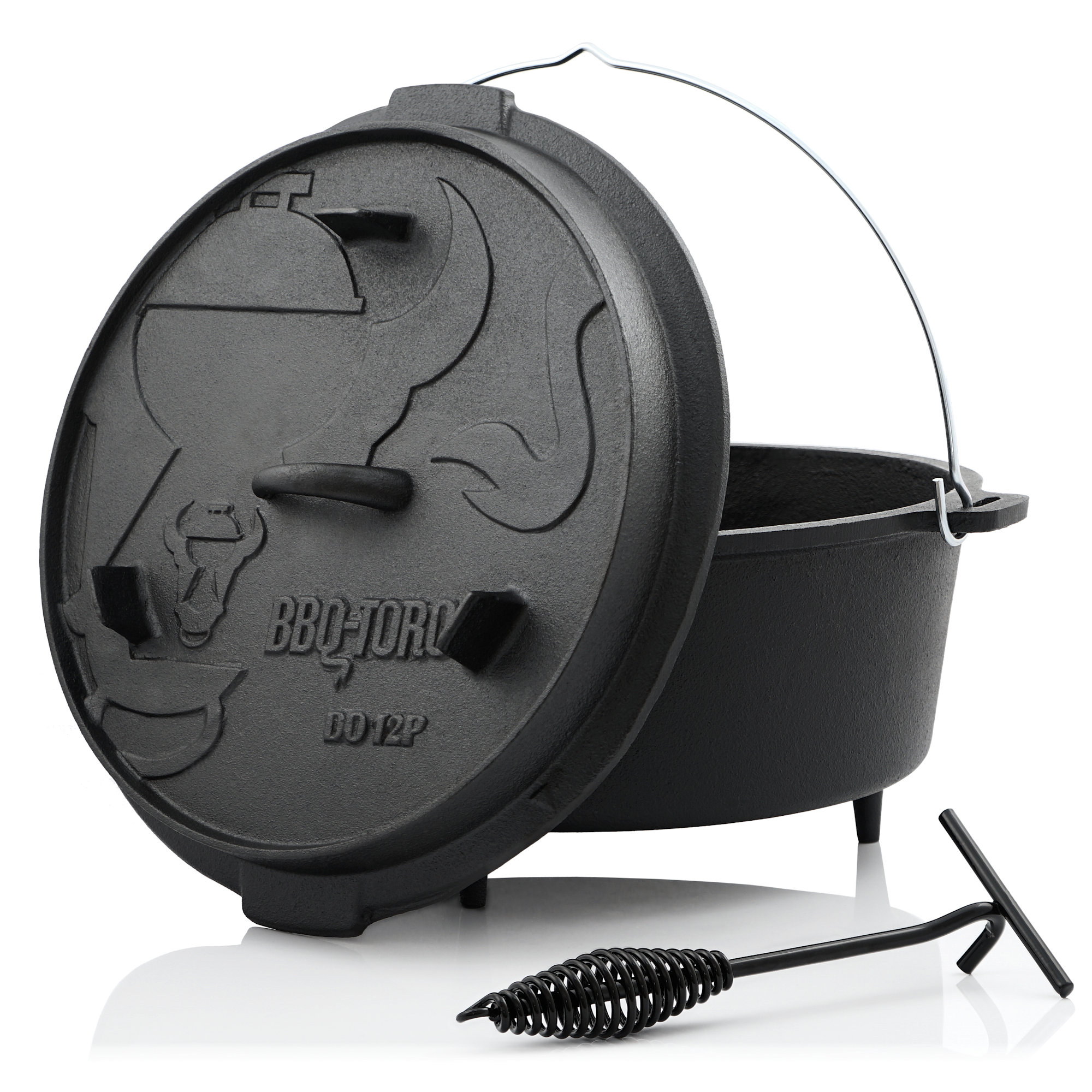 BBQ-Toro Dutch Oven DO12P, 13,6 L Premium Gusseisen Kochtopf, Gusstopf |  BBQ-Toro.de | Der Onlineshop für Grills, BBQ und Grillzubehör