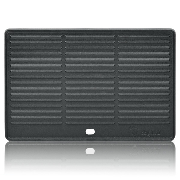 BBQ-Toro Gusseisen Grillplatte 41,5 x 27,5 cm | Wendeplatte, preseasoned