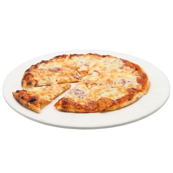 BBQ-Toro Pizzastein, Ø 38 cm Pizza Stein für Kugelgrill und mehr